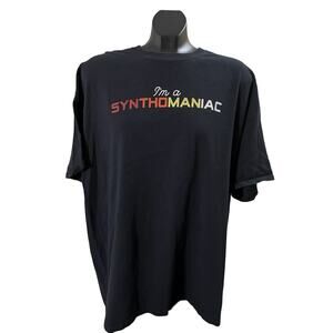 Synthomania 2018 T-Shirt - 2XL, Black Gildan Heavy Cotton